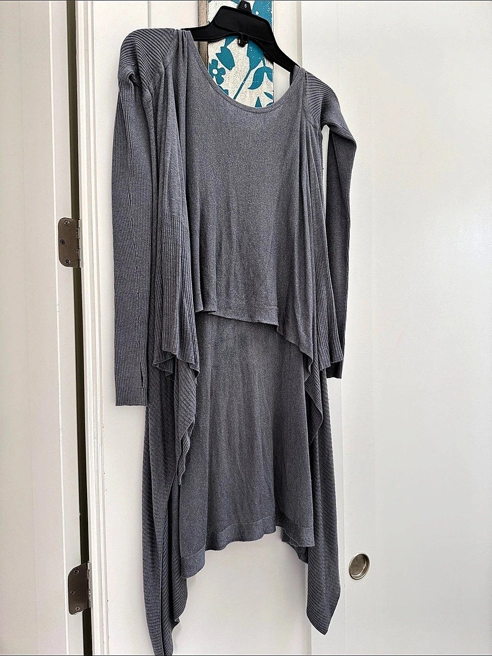 Lululemon Gray Asymmetrical Long Sleeve Tunic Sweater Top S